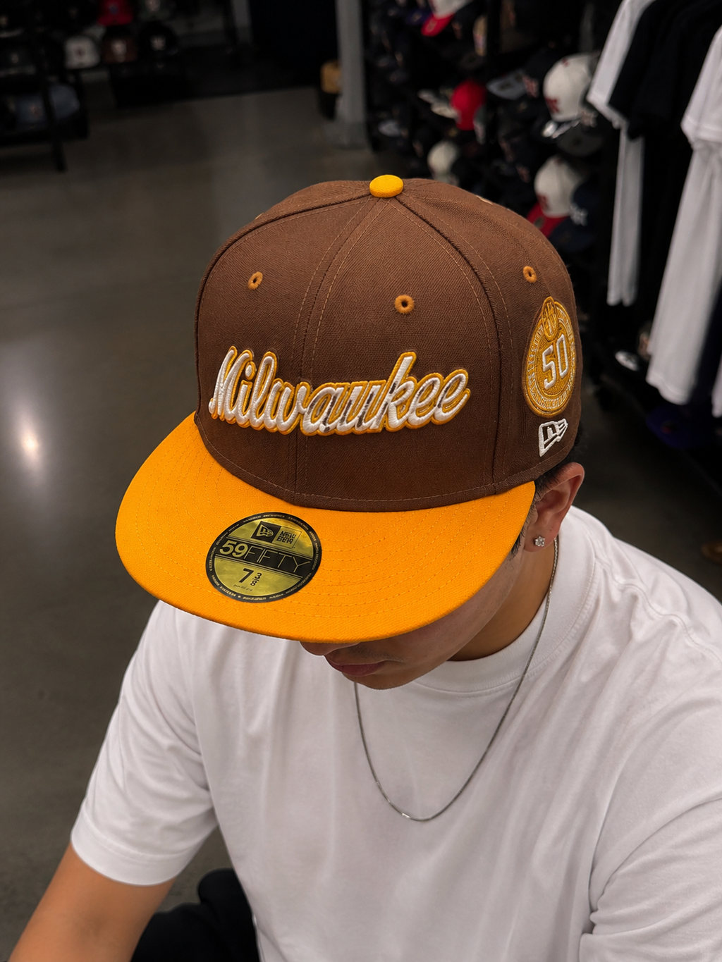 NEW ERA 59FIFTY MILWAUKEE BREWERS PREMIUM EDITION CAP