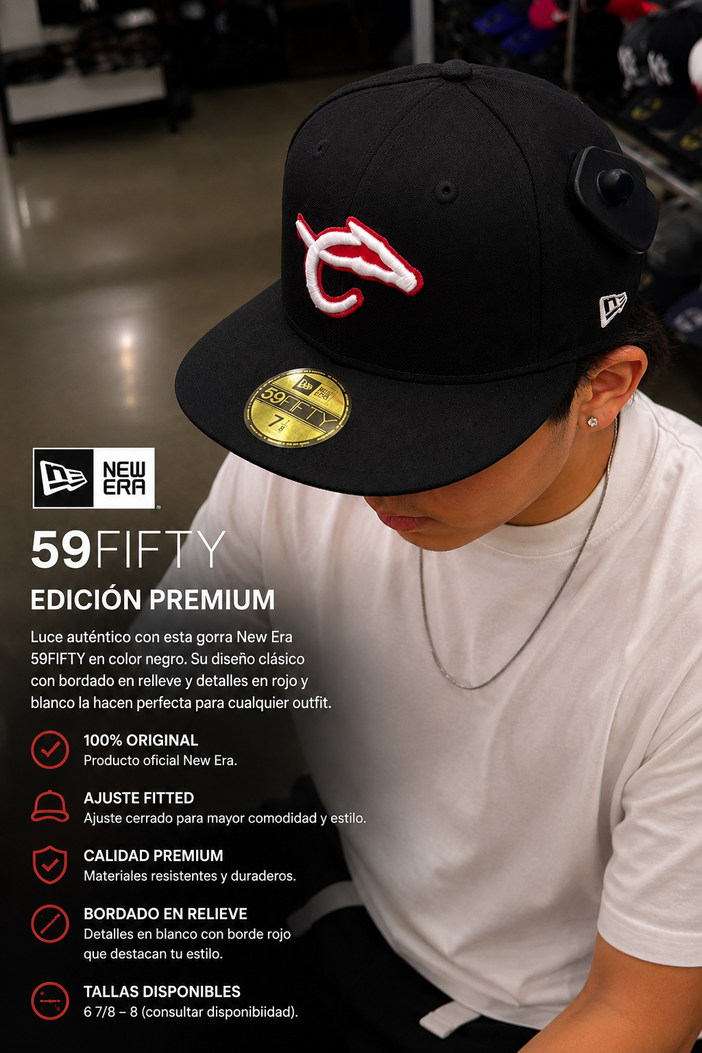 NEW ERA 59FIFTY SCHWARZE PREMIUM EDITION KAPPE