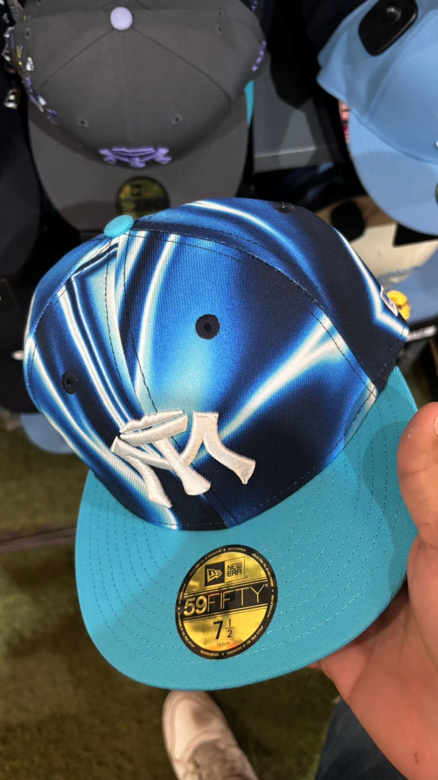 New Era 59FIFTY Blue Lightning Edition Kappe