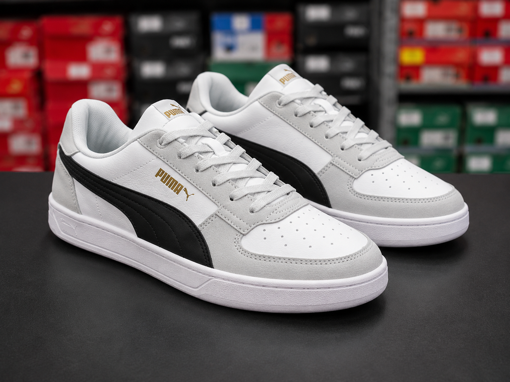 PUMA COURT CLASSIC WEISS/SCHWARZ